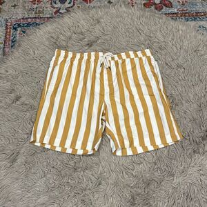 Nordstrom striped swim trunks size XL